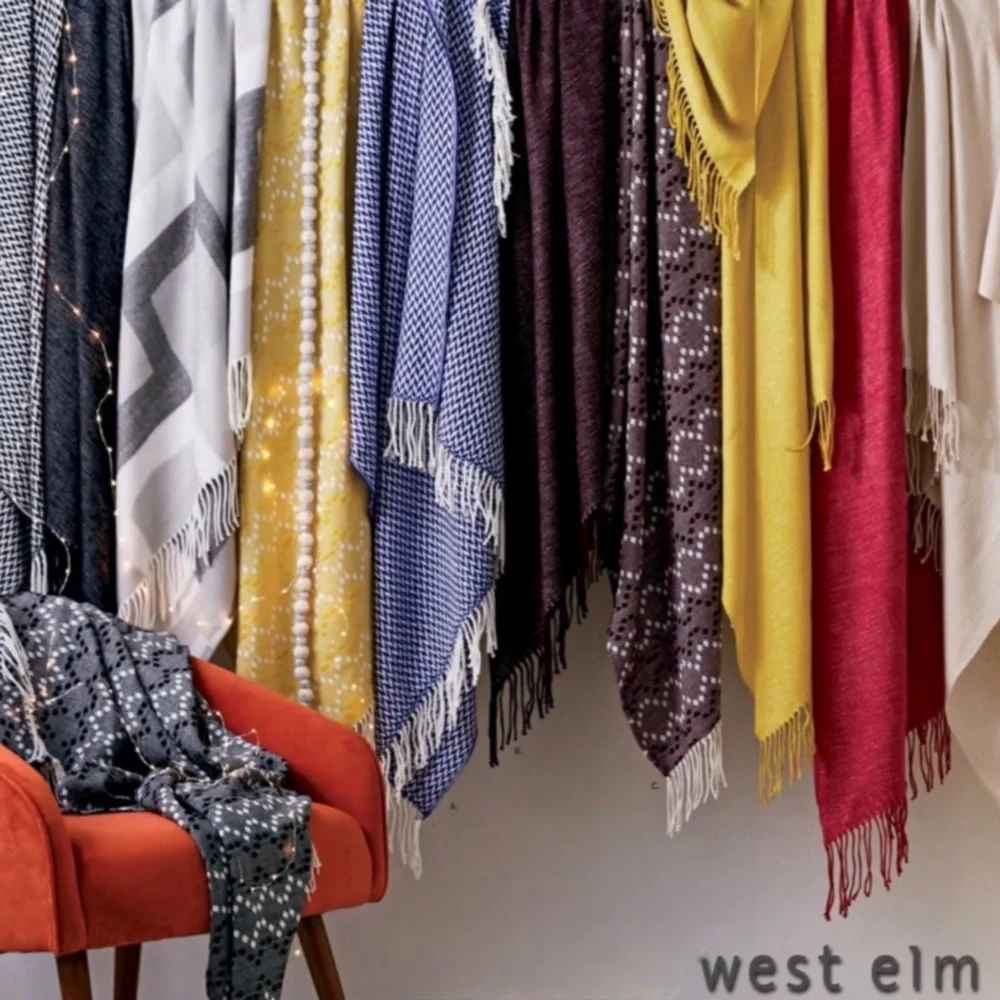 West Elm Warmest Throw Arrow Jacquard